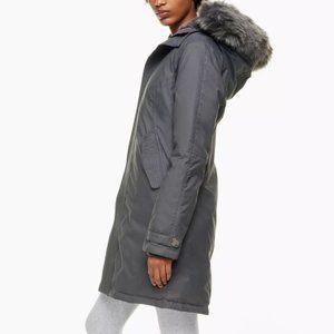 NWT Aritzia TNA Summit Parka Charcoal | Goose-down | Size S